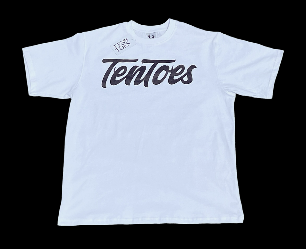 Ten Toes Cursive Print Tee’s