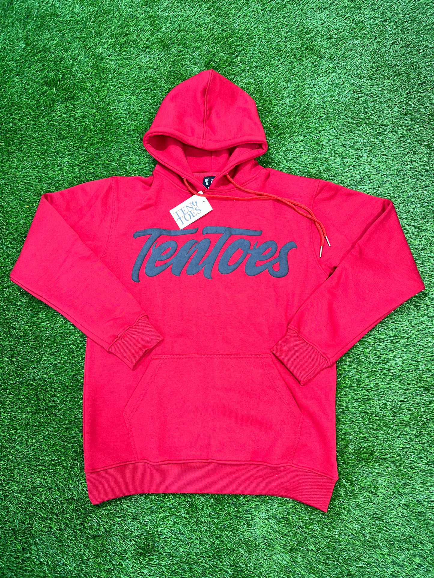 Ten Toes Puff Print Hoodies