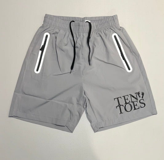 Grey Mesh Shorts