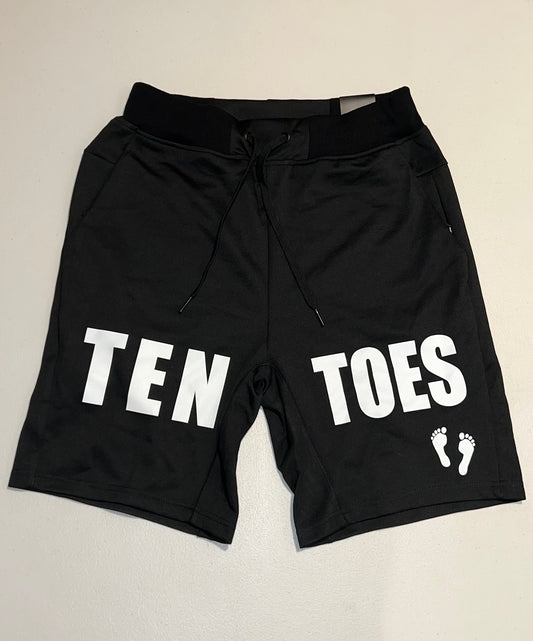 Black Cotton Shorts