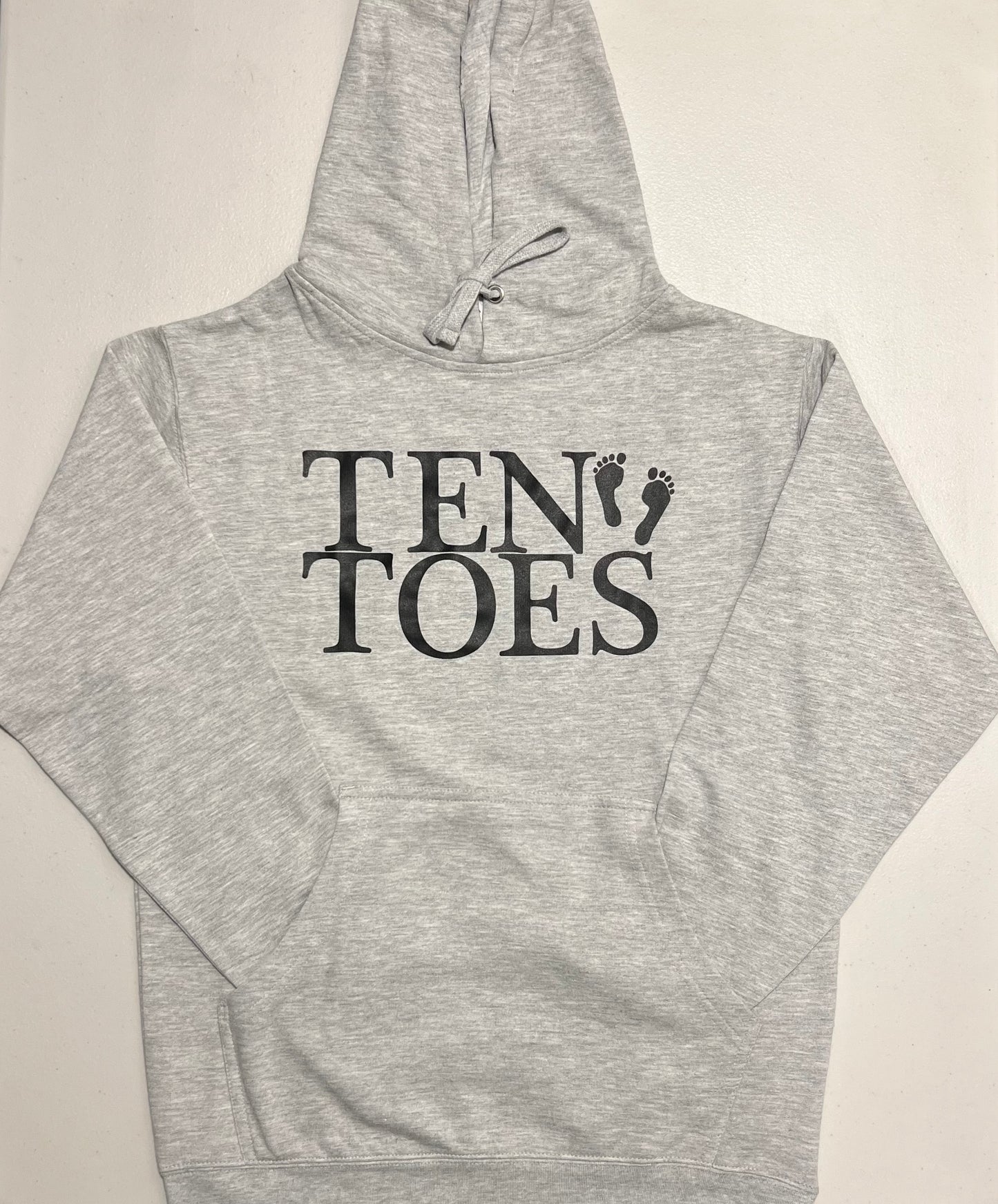 Grey Ten Toes Hoodie